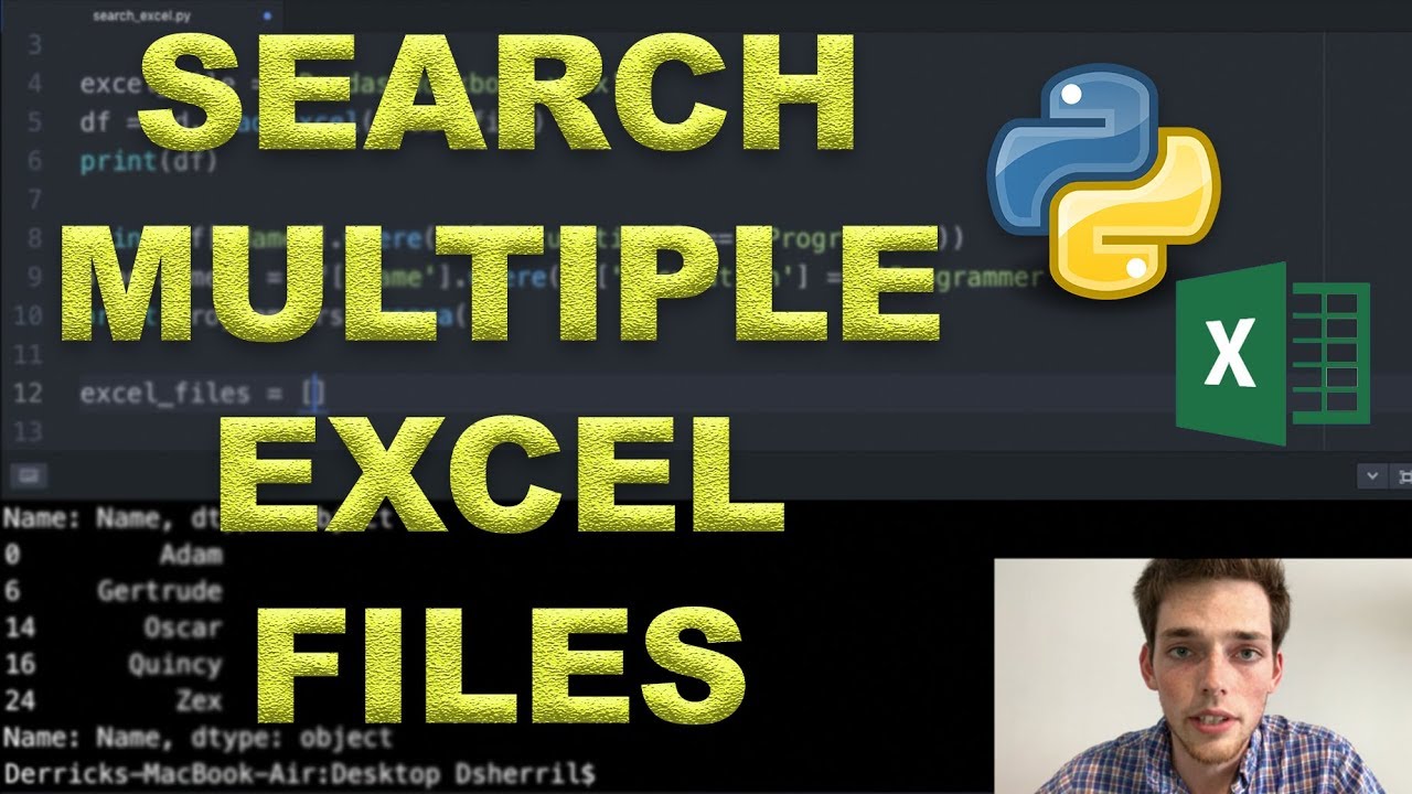 search for excel files on mac